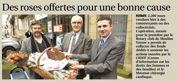 Le Président Alain Clémentel accompagné de Didier Luminet et Franck Servagean 